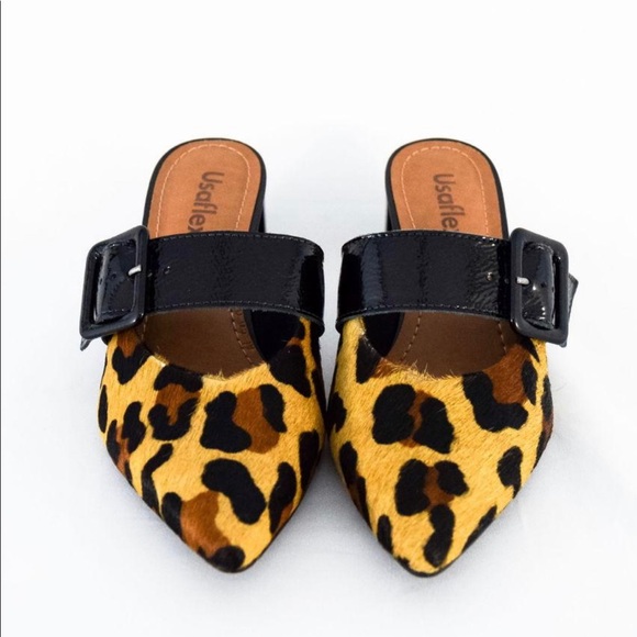 Leopard Leather Mule - AC1309 - Picture 3 of 3